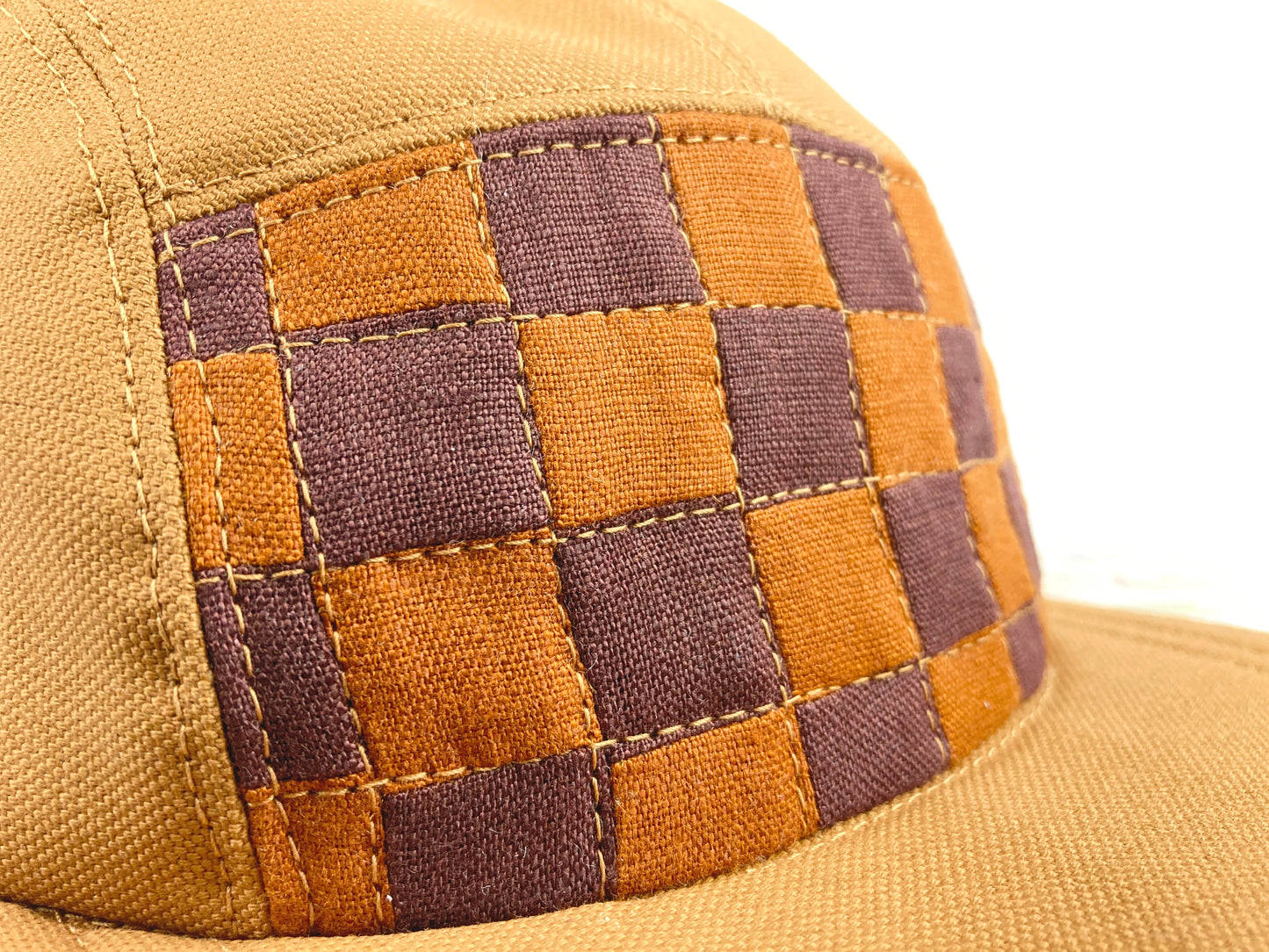 Quilted Camp Hat - Checkerboard #2