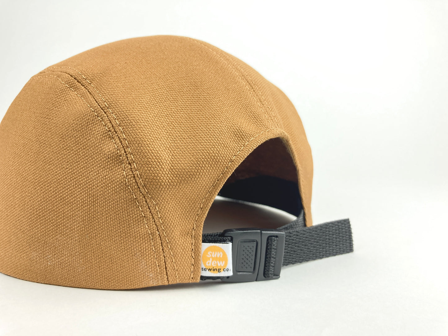 Hand Printed Camp Hat - Charcoal Geo