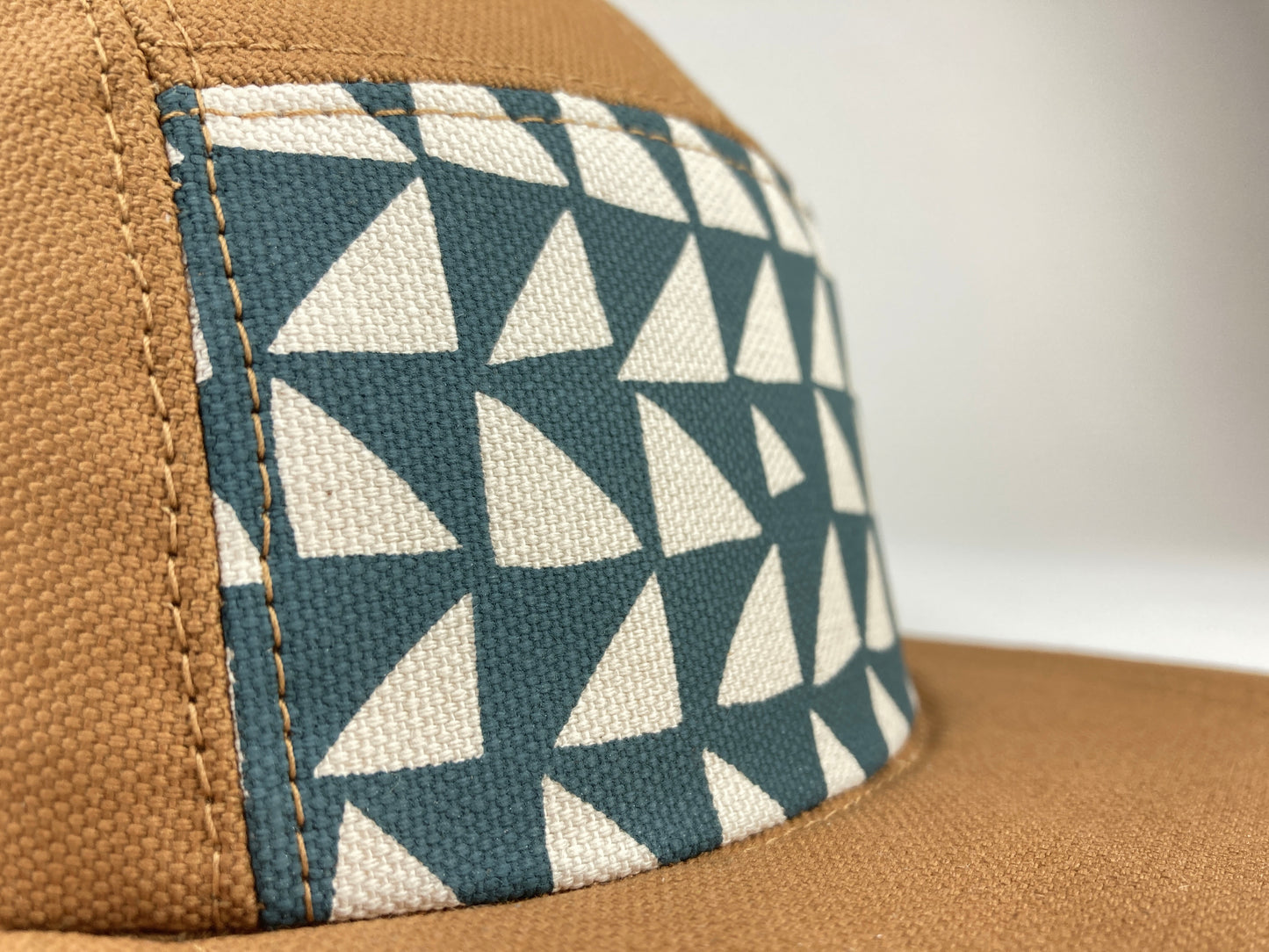 Hand Printed Camp Hat - Spruce Shift
