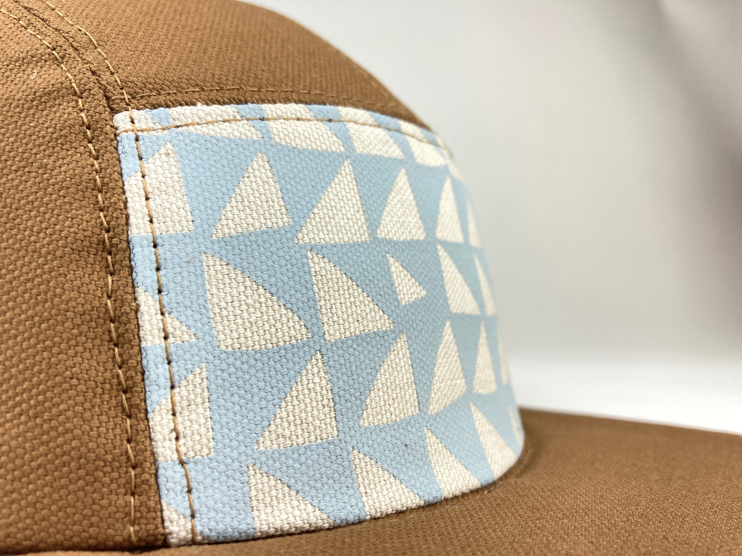 Hand Printed Camp Hat - Sea Glass Shift