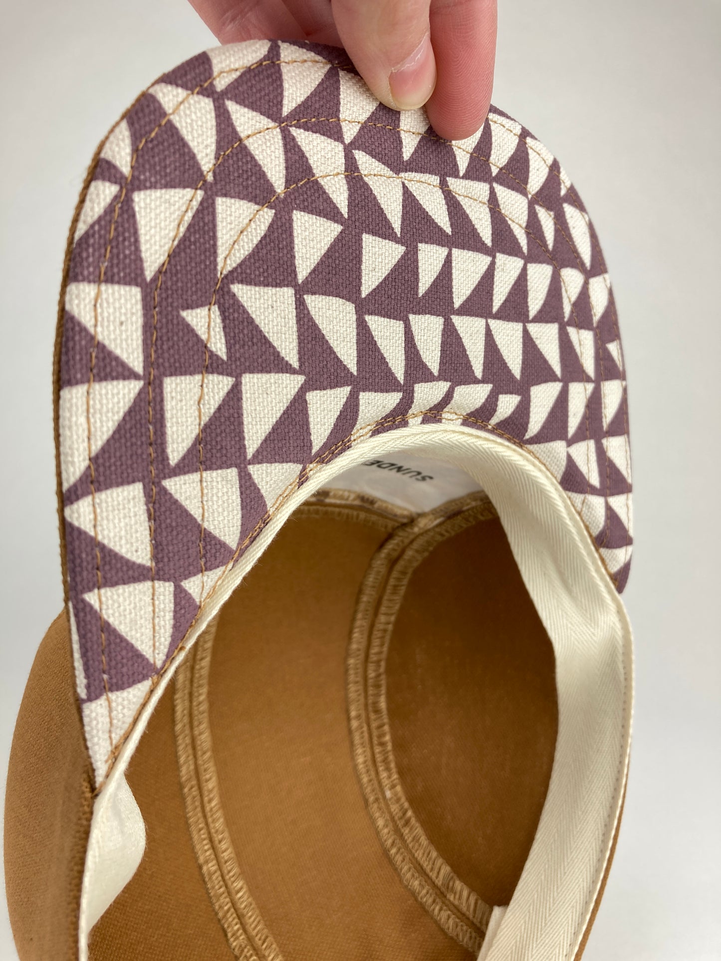 Hand Printed Camp Hat - Mulberry Shift