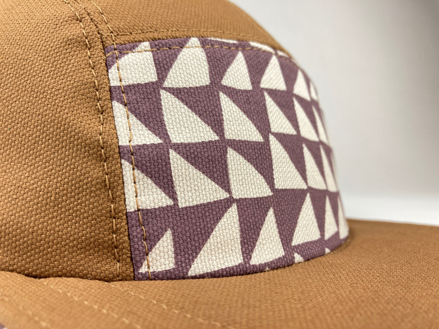 Hand Printed Camp Hat - Mulberry Shift
