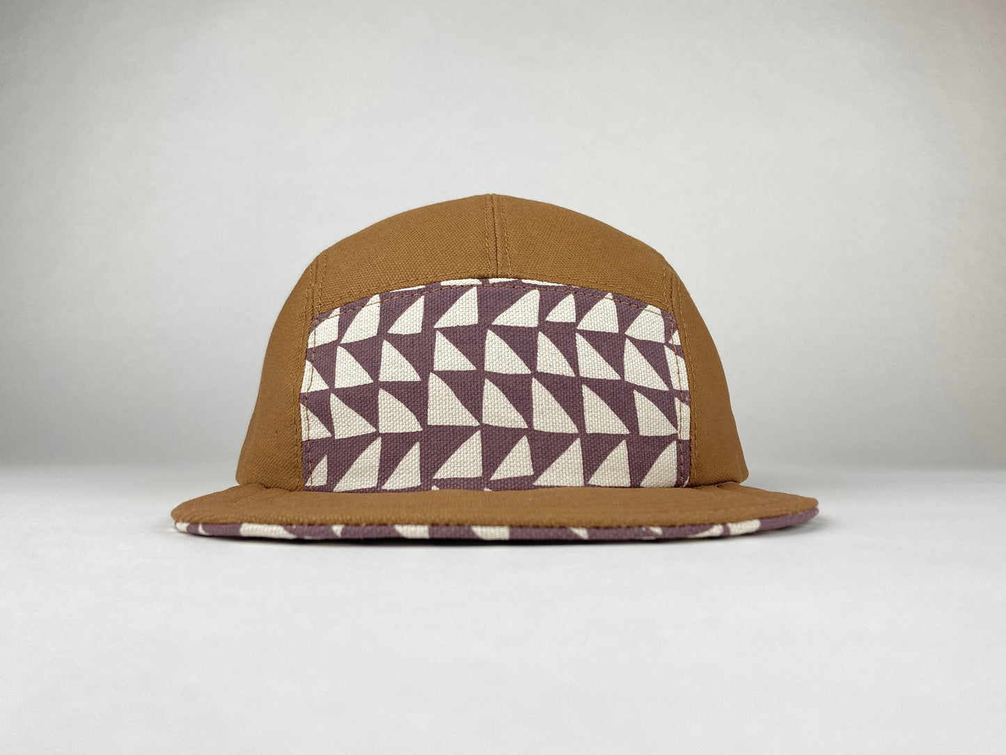 Hand Printed Camp Hat - Mulberry Shift
