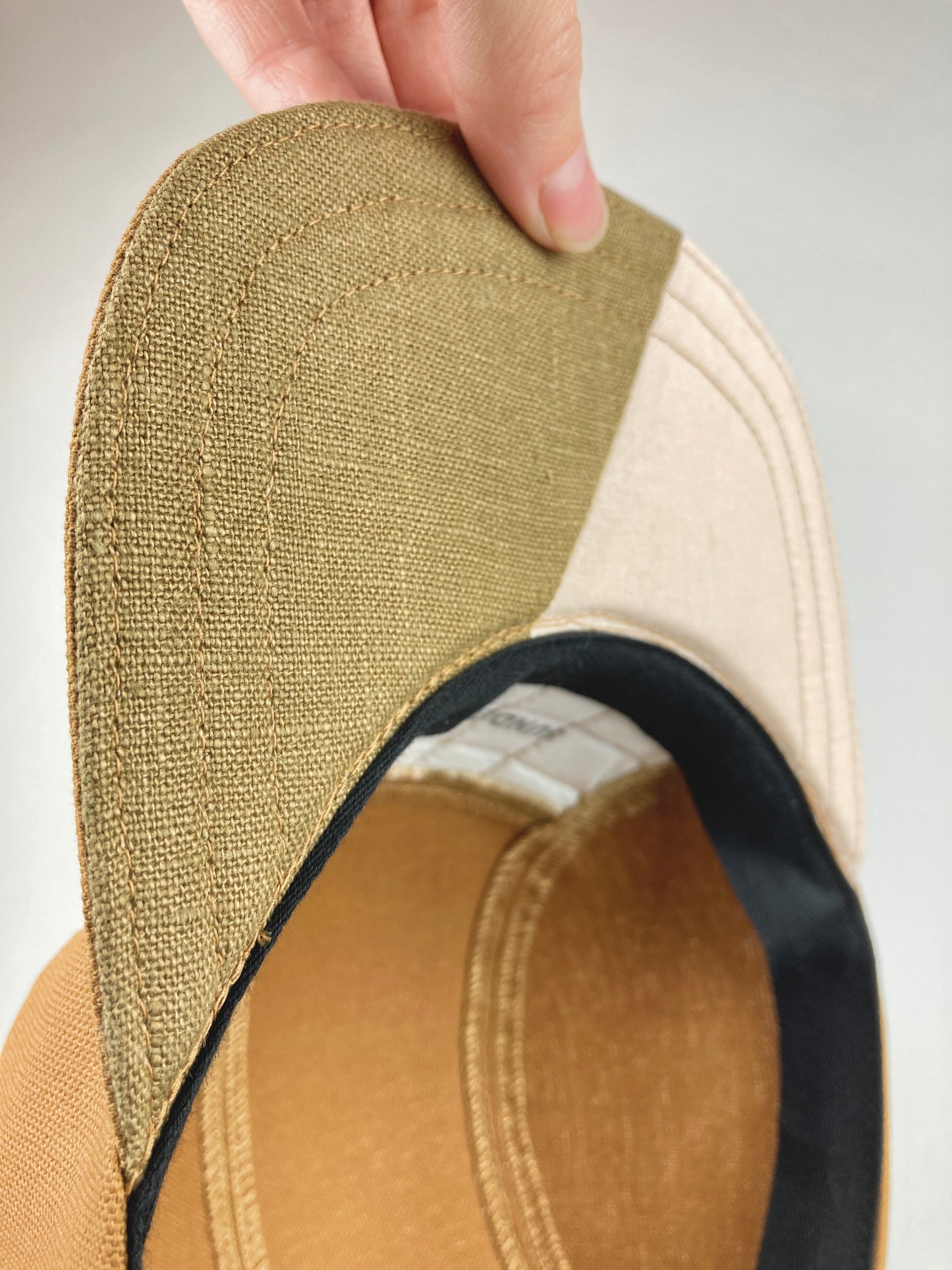 Quilted Camp Hat - Fifty Fifty Olive Blush