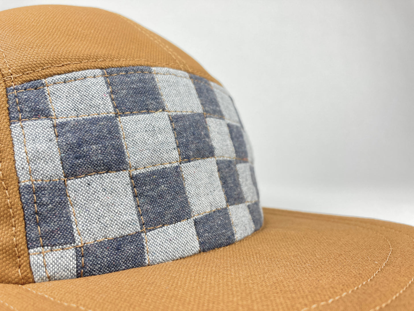 Quilted Camp Hat - Checkerboard Mist