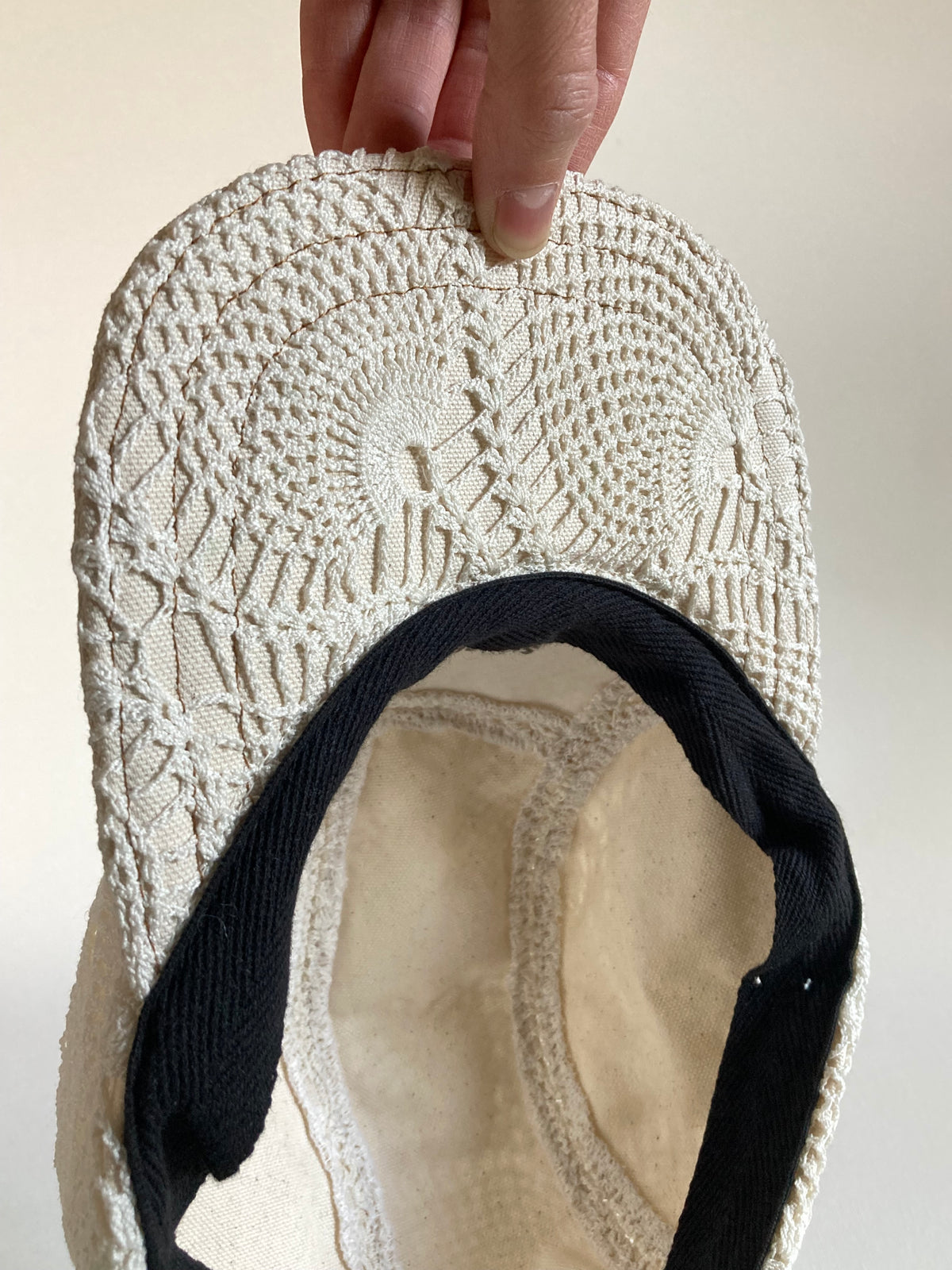 Vintage Lace Overlay Hat