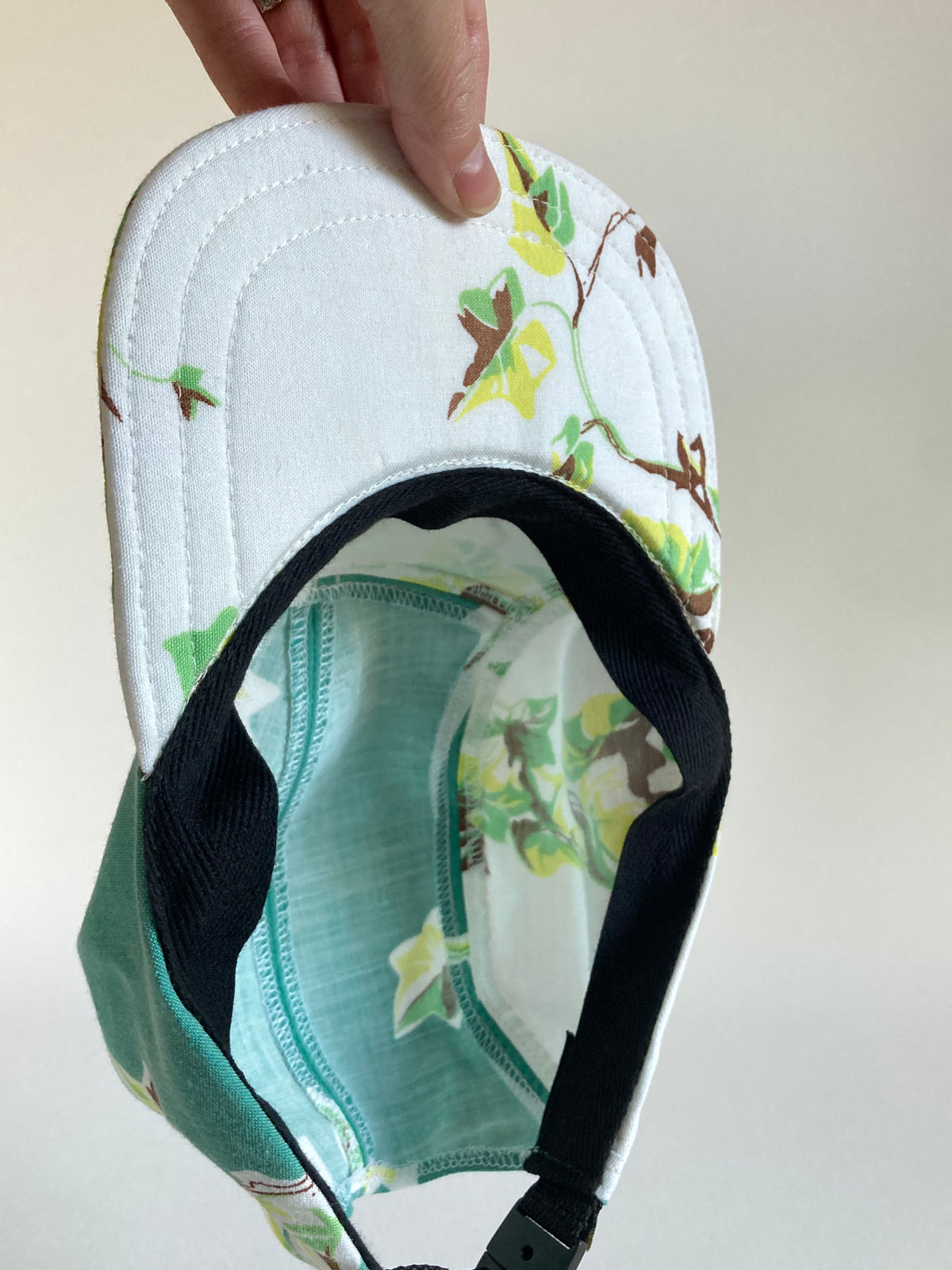 Vintage Tablecloth Hat - Ivy 5