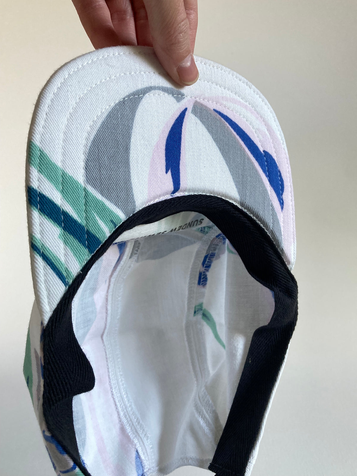 Vintage Tablecloth Hat - Iris 1