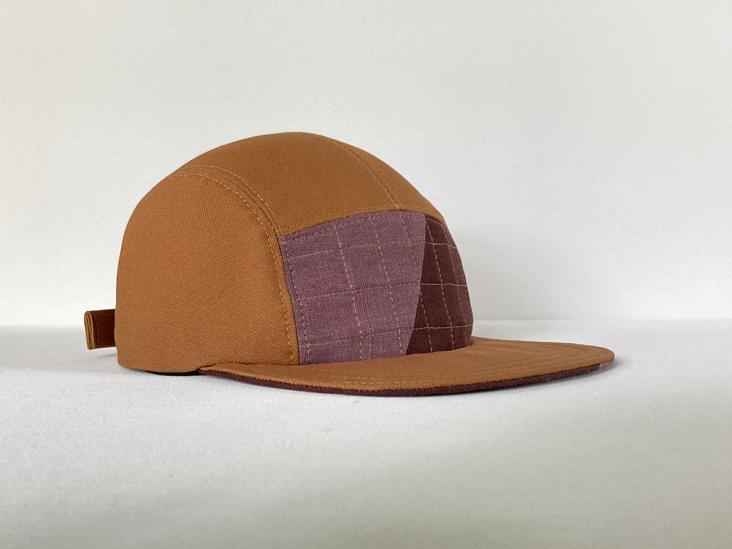 Quilted Camp Hat - Fifty Fifty Plum
