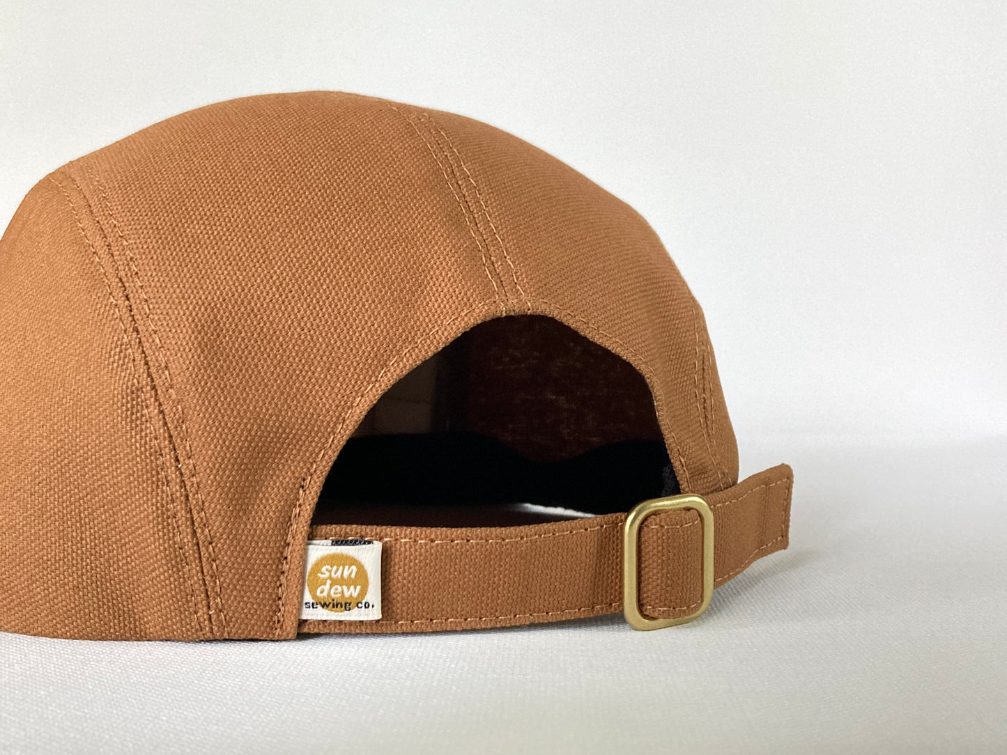Hand Printed Camp Hat - Charcoal Geo