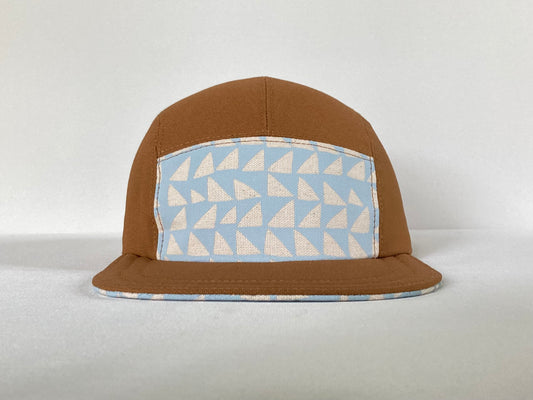 Kids’ Hand Printed Camp Hat - Sea Glass