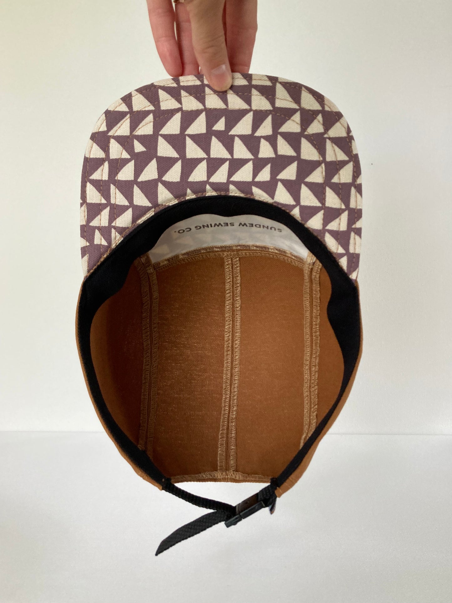 Kids’ Hand Printed Camp Hat - Mulberry