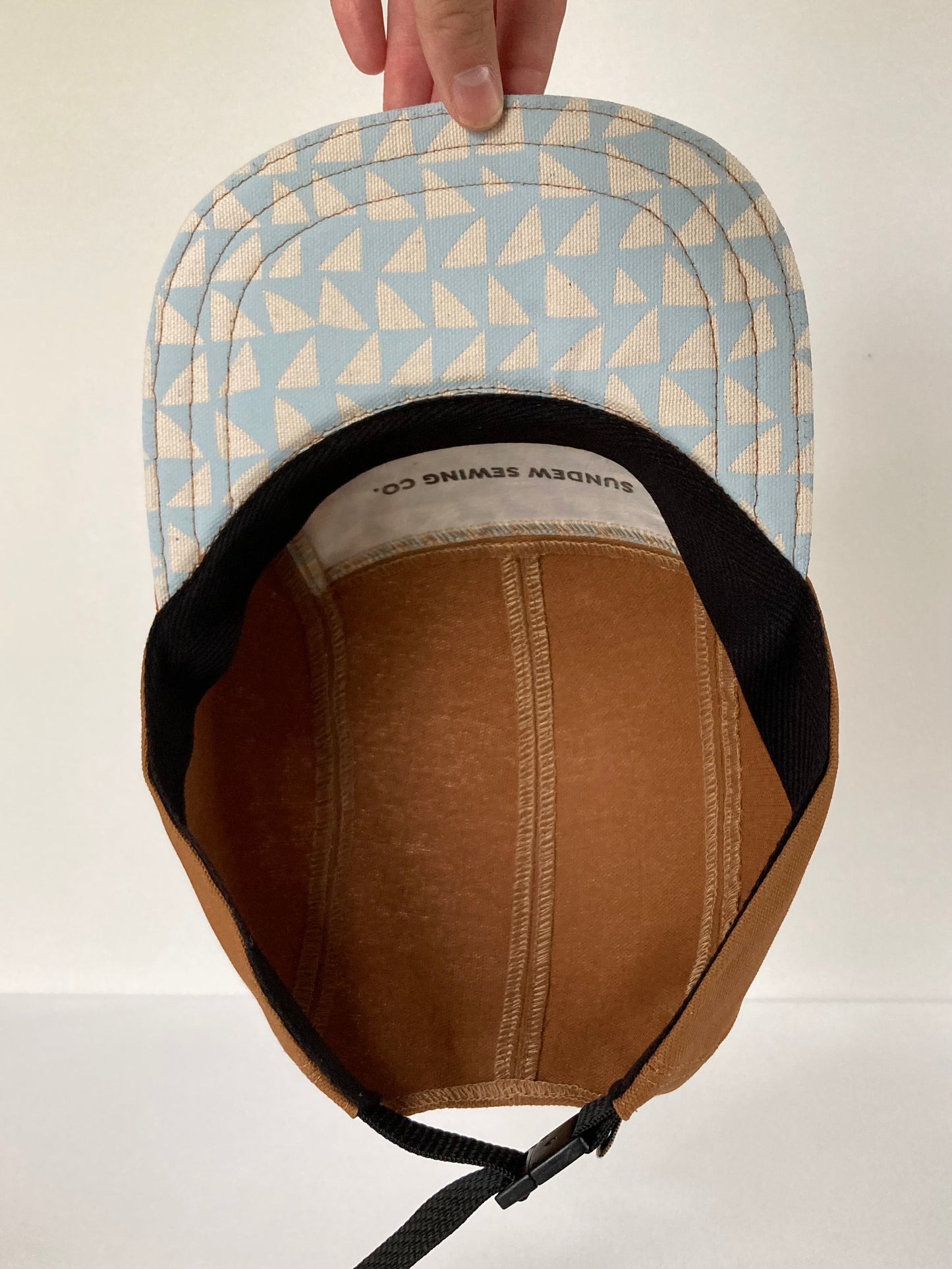 Kids’ Hand Printed Camp Hat - Sea Glass