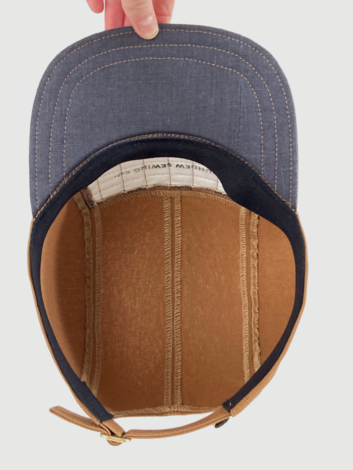 Quilted Camp Hat - Checkerboard Plum