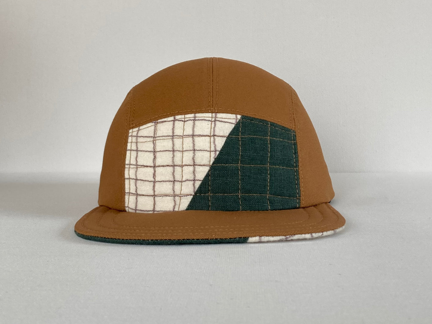 Quilted Camp Hat - Fifty Fifty Spruce Grid
