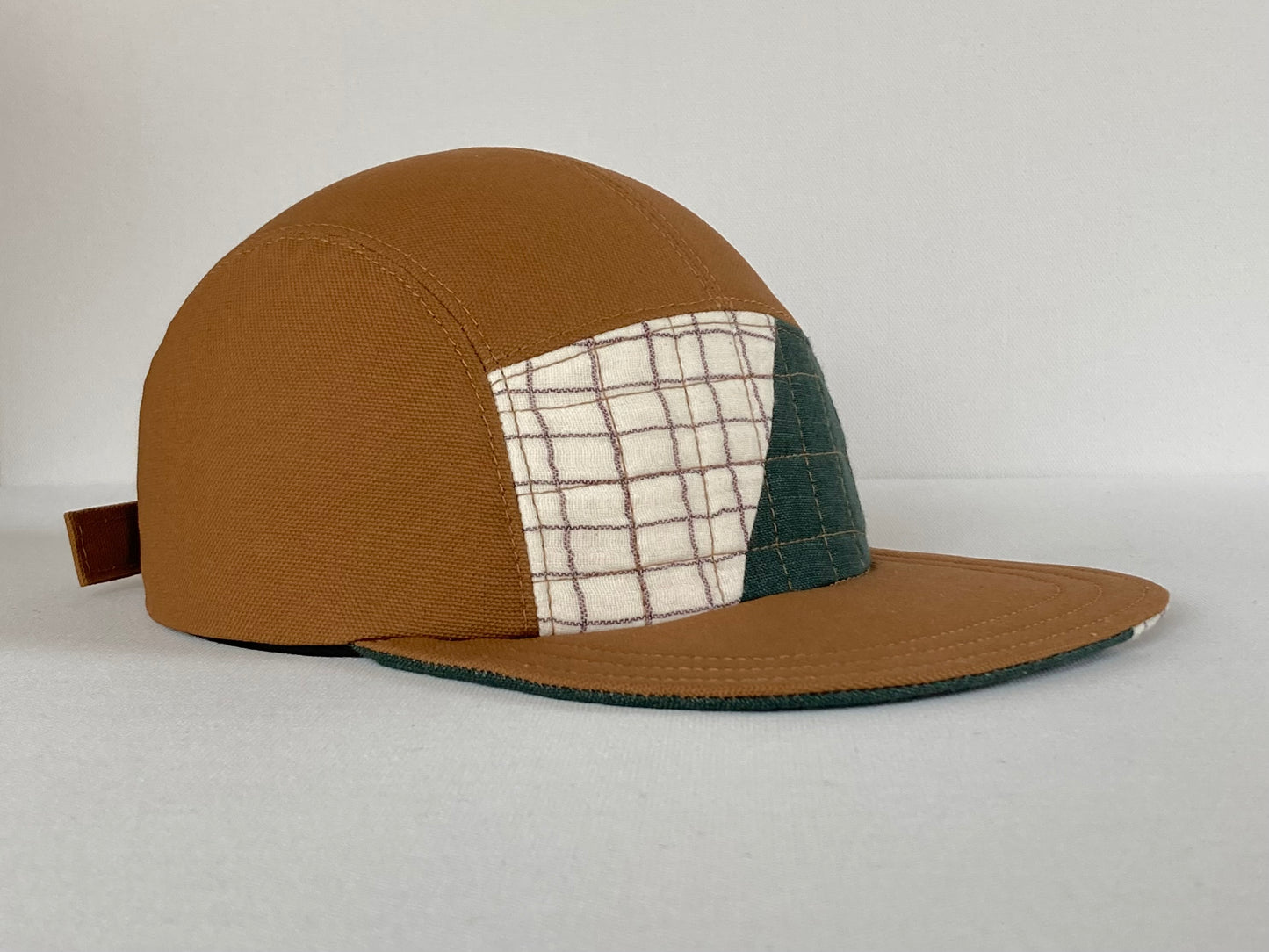 Quilted Camp Hat - Fifty Fifty Spruce Grid