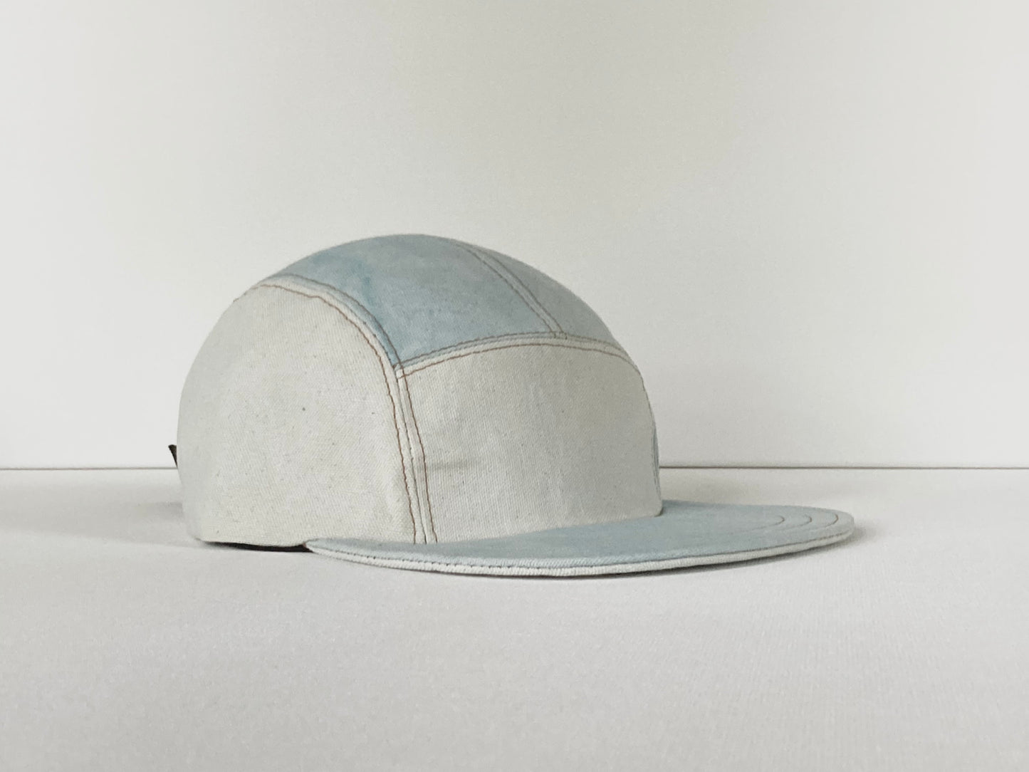 Naturally Dyed Camp Hat - Sky Blue 6