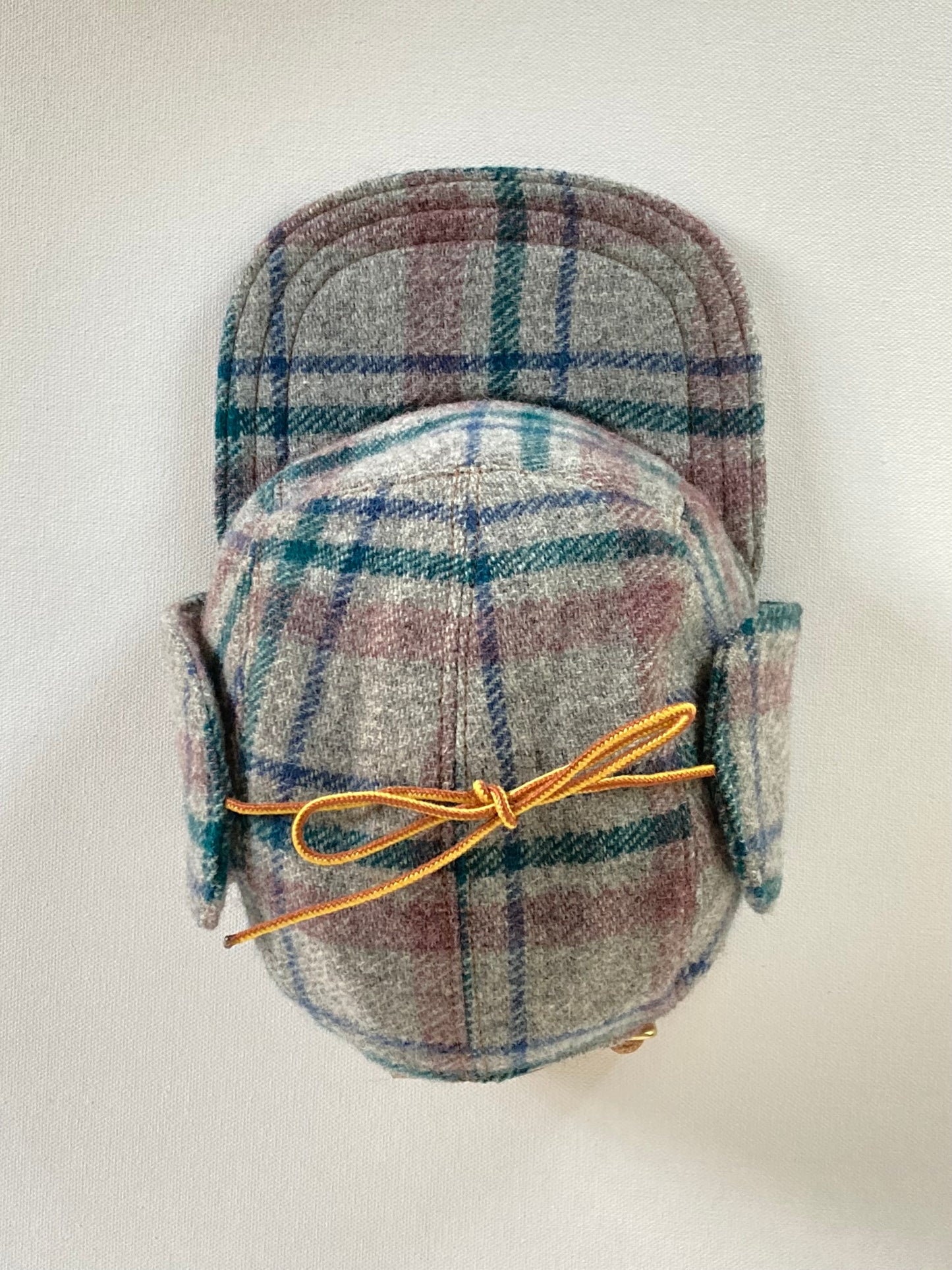 Wool Flap Cap - Vintage Plaid