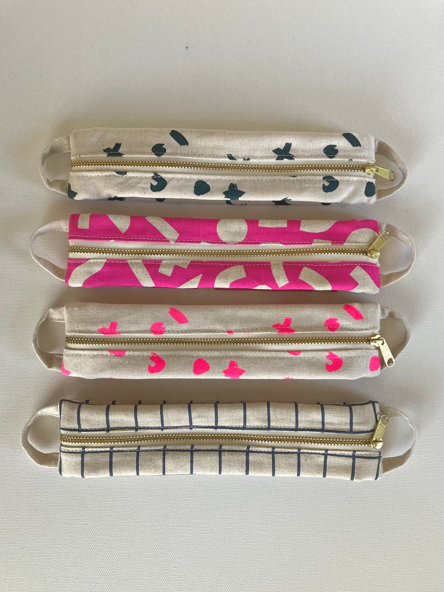 Hand Printed Pencil Case