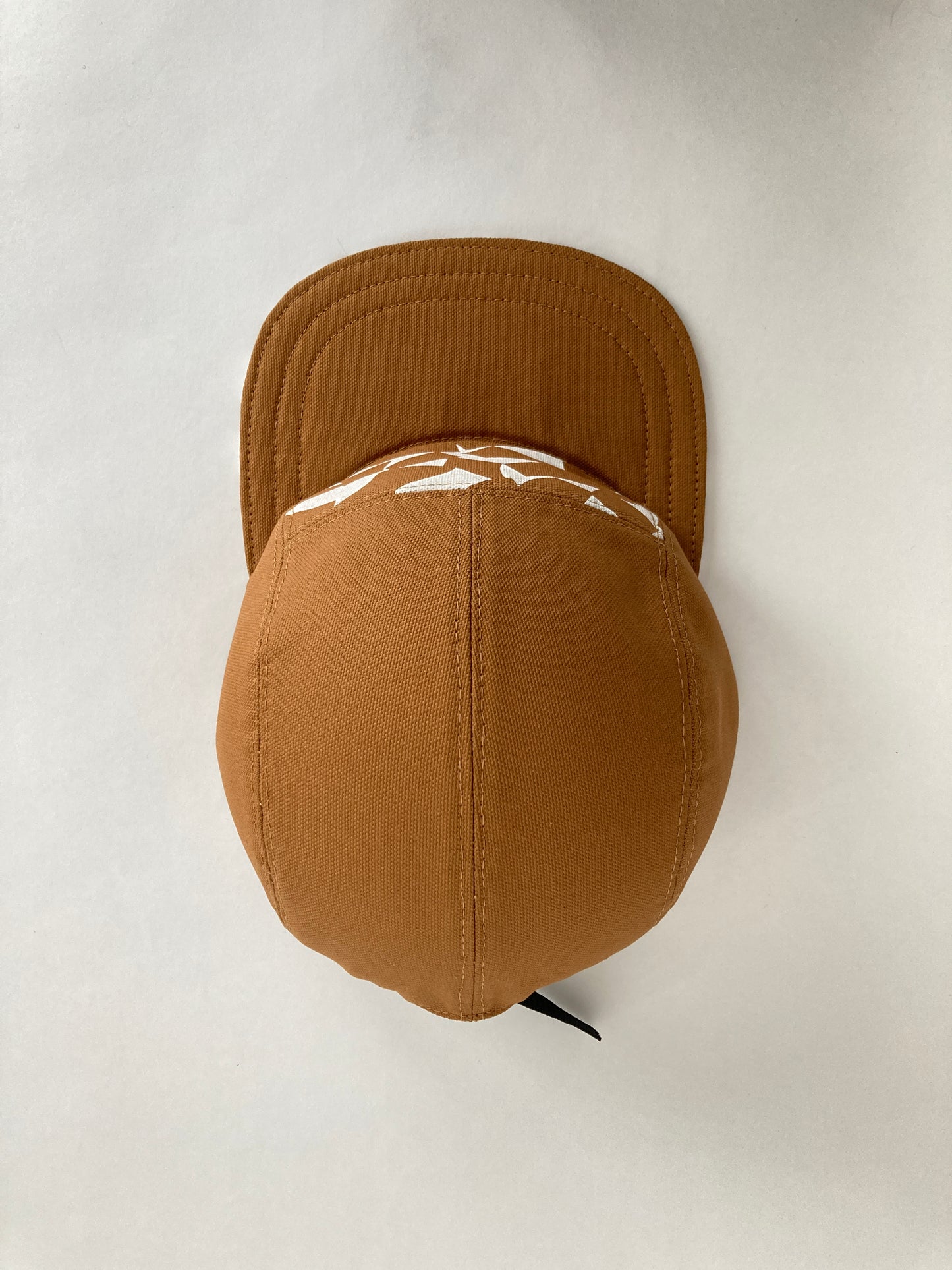 Hand Printed Camp Hat - Nutmeg Loose Leaf