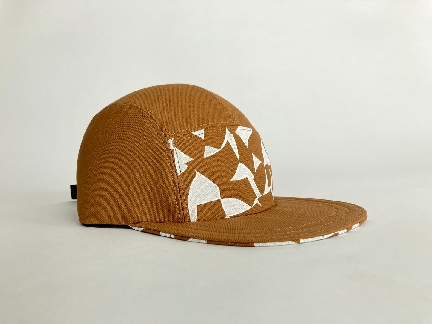 Hand Printed Camp Hat - Nutmeg Loose Leaf