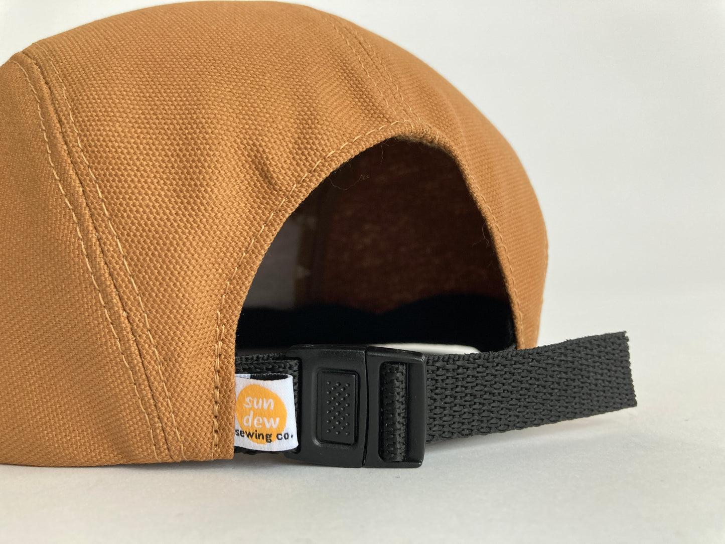 Hand Printed Camp Hat - Natural Loose Leaf