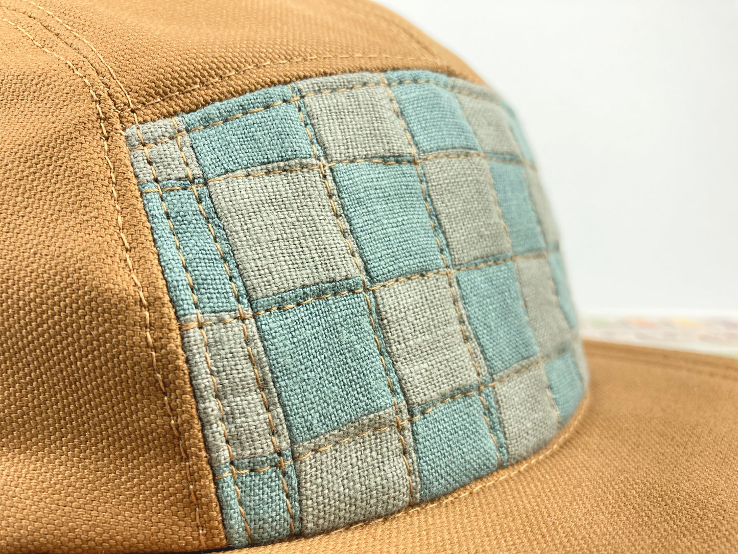 Quilted Camp Hat - Checkerboard #7