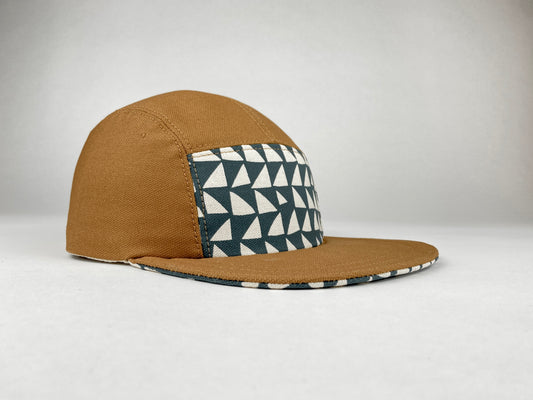 Hand Printed Camp Hat - Spruce Shift