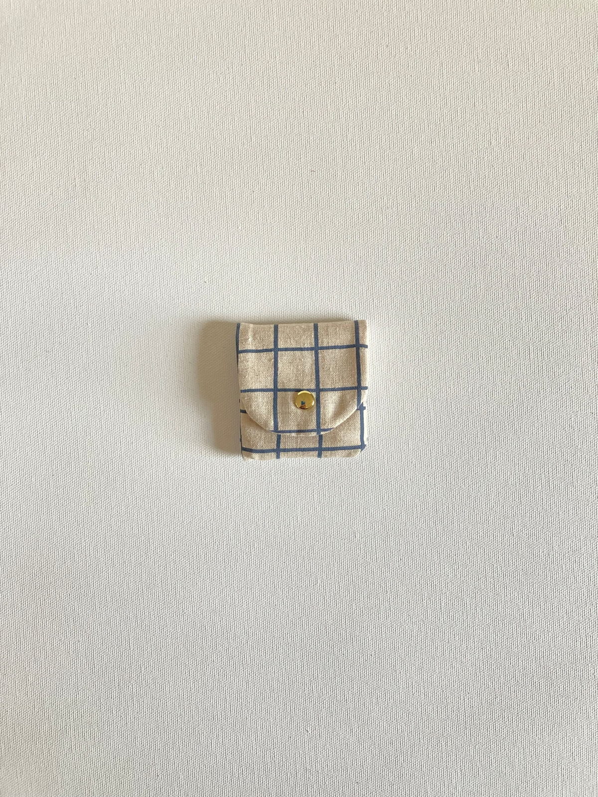 Charm Pouch - Slate Grid