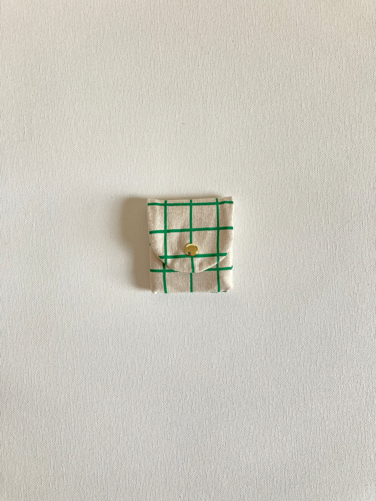 Charm Pouch - Grass Grid