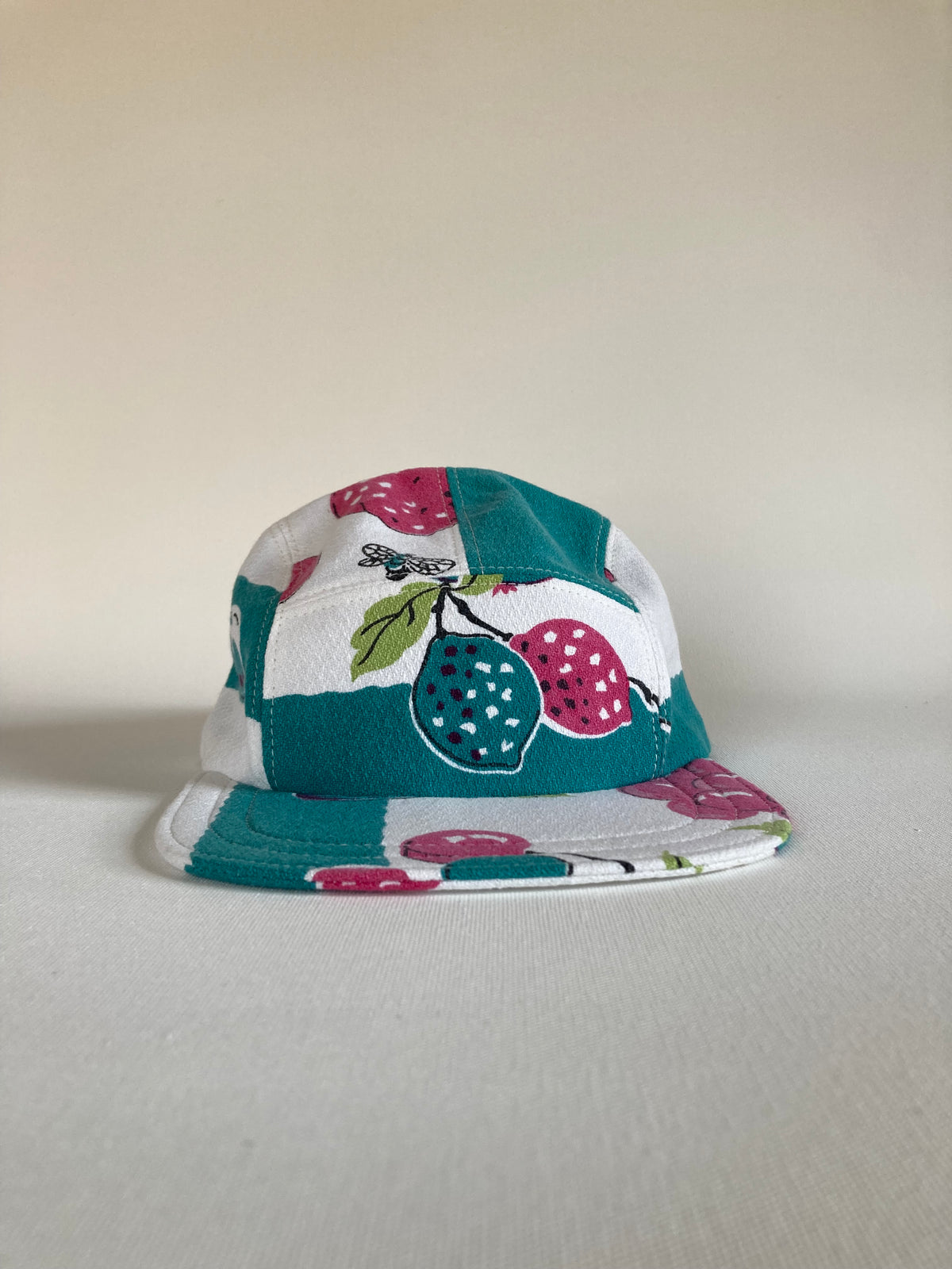 Vintage Tablecloth Hat - Fruit 1