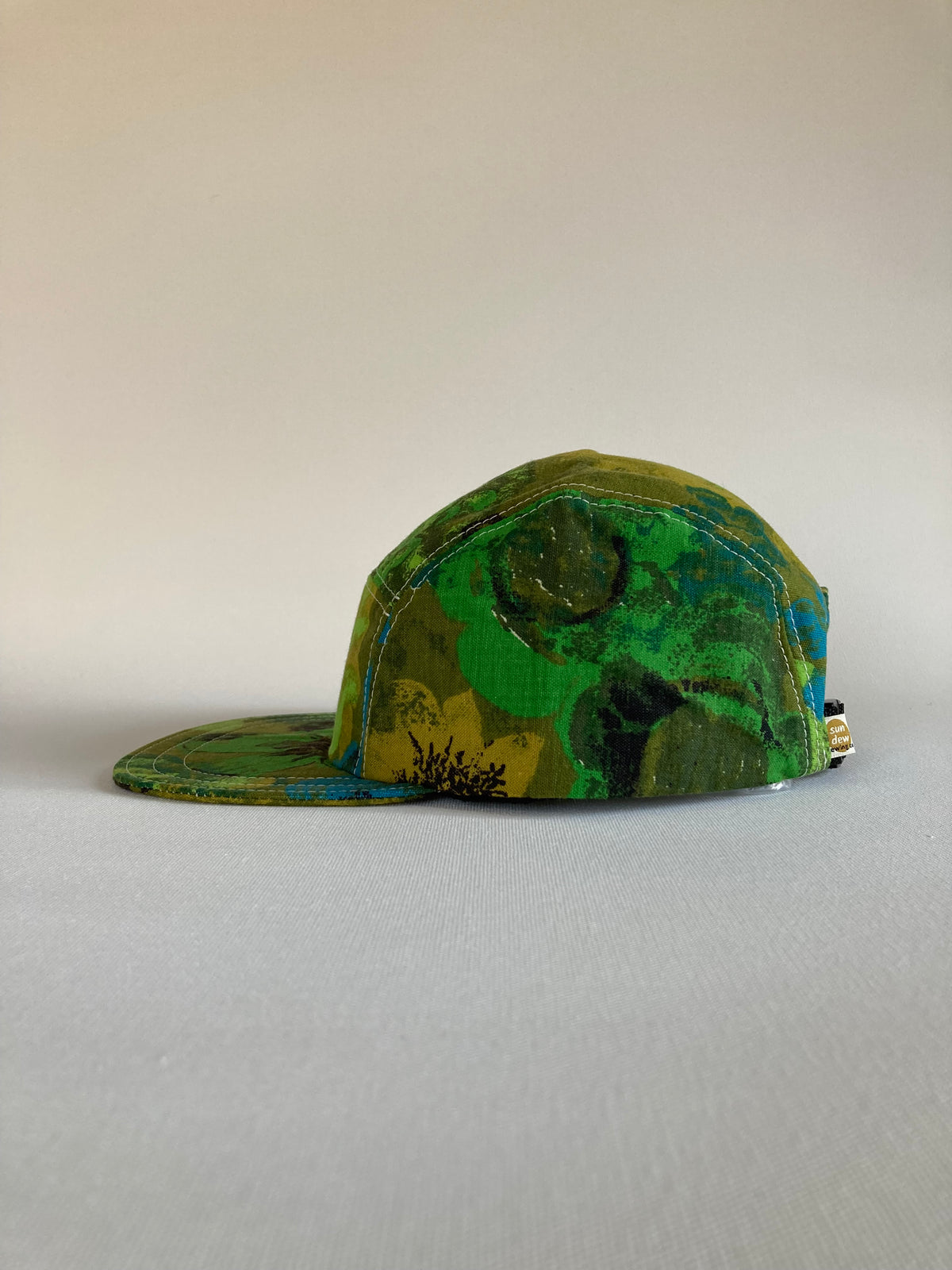 Vintage Textile Hat - Olive Floral 2