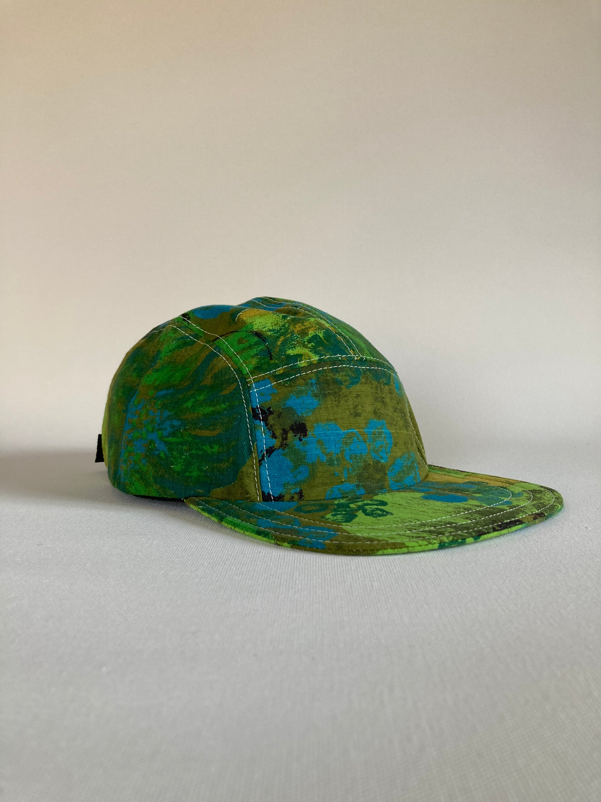 Vintage Textile Hat - Olive Floral 3