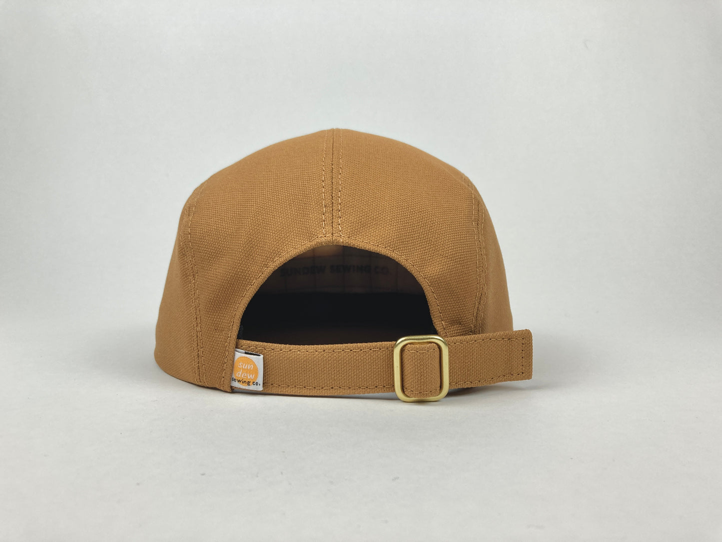 Quilted Camp Hat - Checkerboard Olive Mulberry