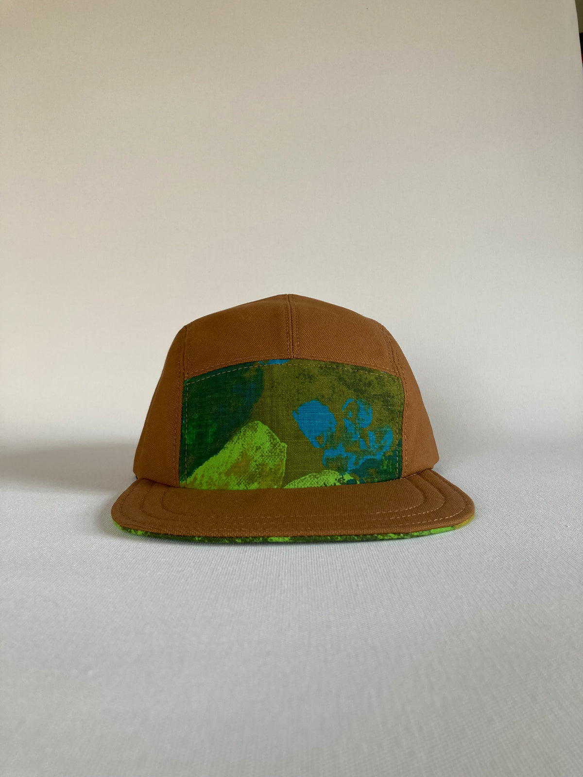 Vintage/Canvas Hat - Olive Floral 1
