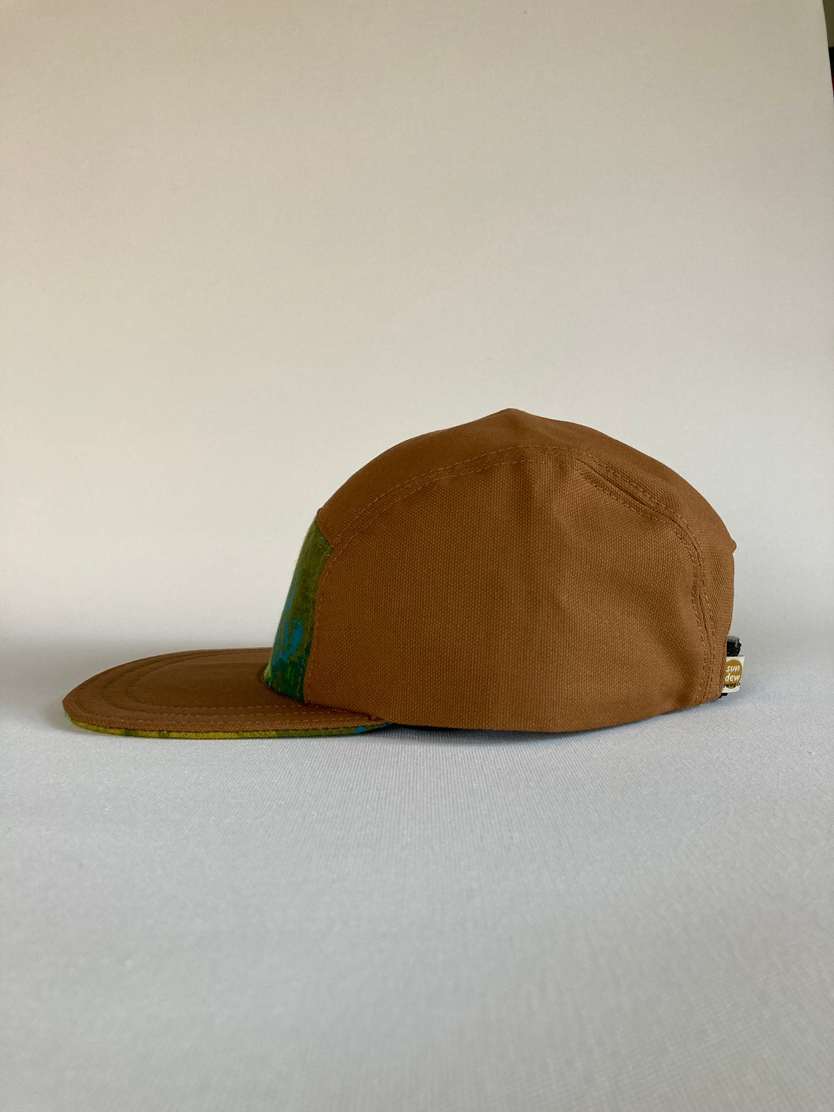 Vintage/Canvas Hat - Olive Floral 1