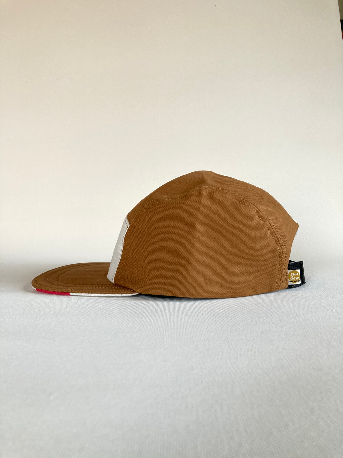 Vintage/Canvas Hat - Folk Flower 2