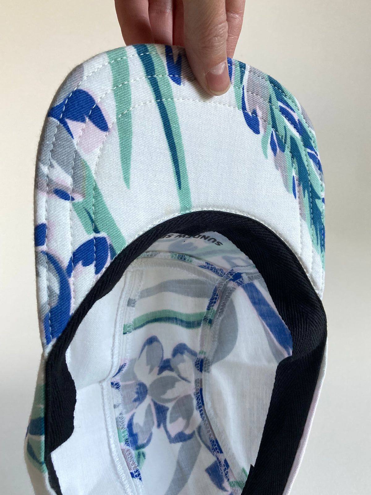 Vintage Tablecloth Hat - Iris 2
