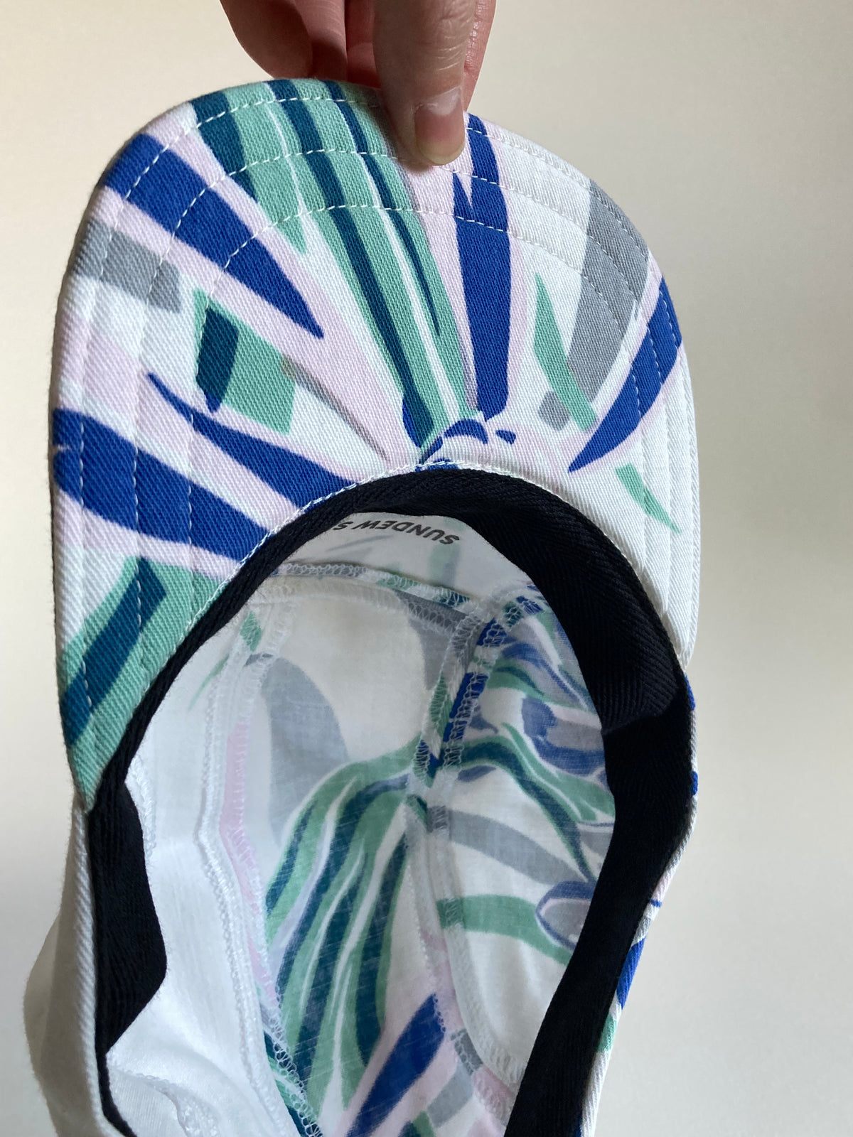 Vintage Tablecloth Hat - Iris 3