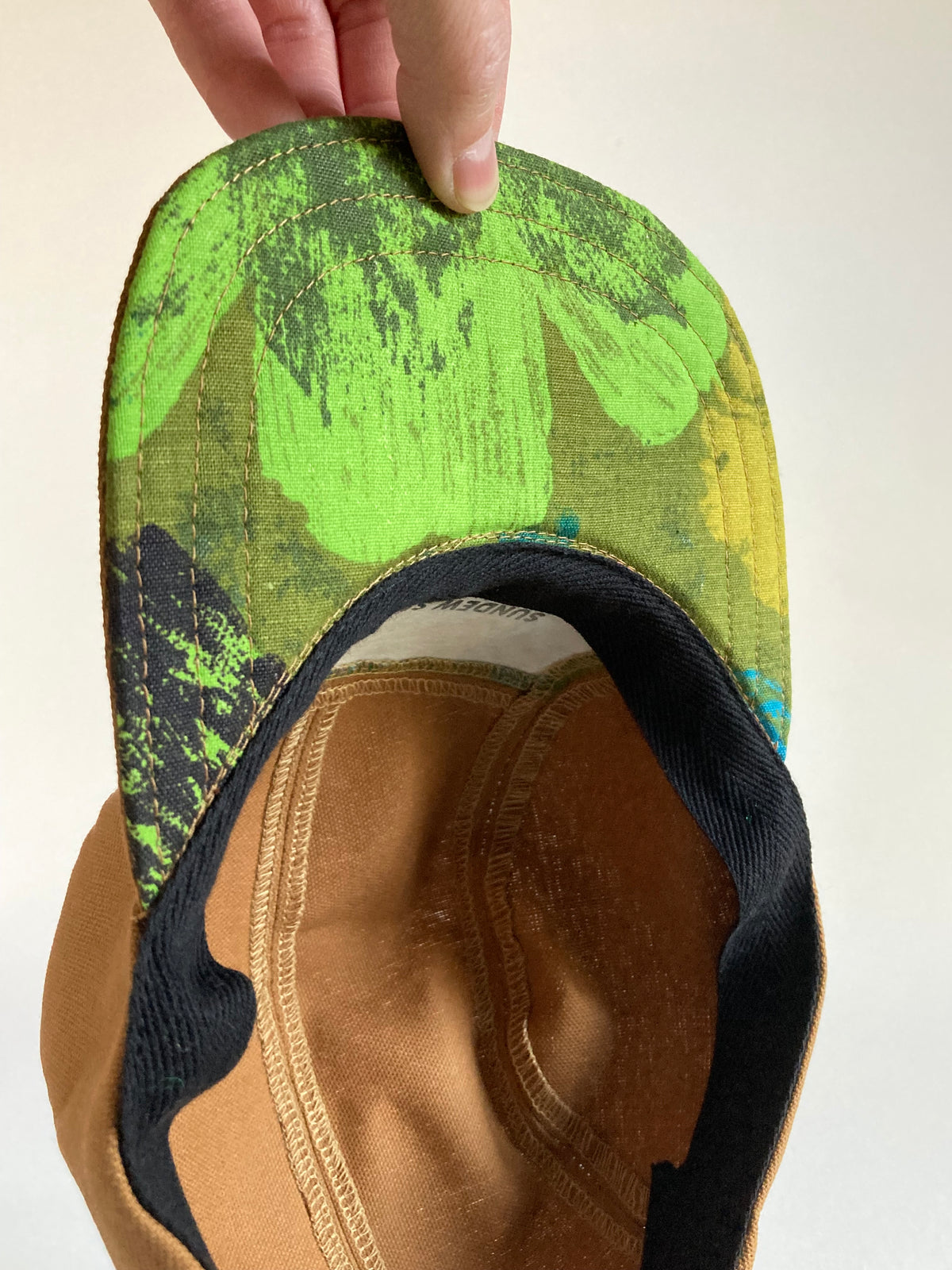 Vintage/Canvas Hat - Olive Floral 1