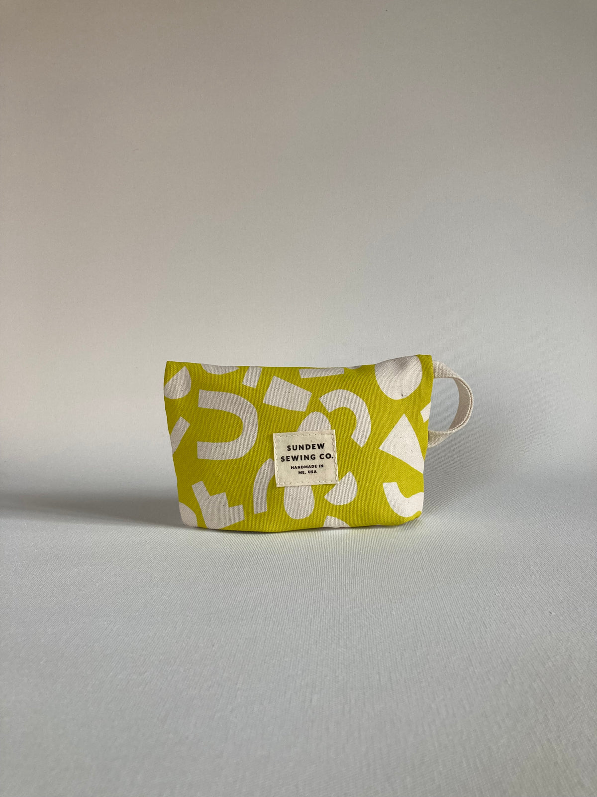 Small Loop Pouch - Chartreuse Geo