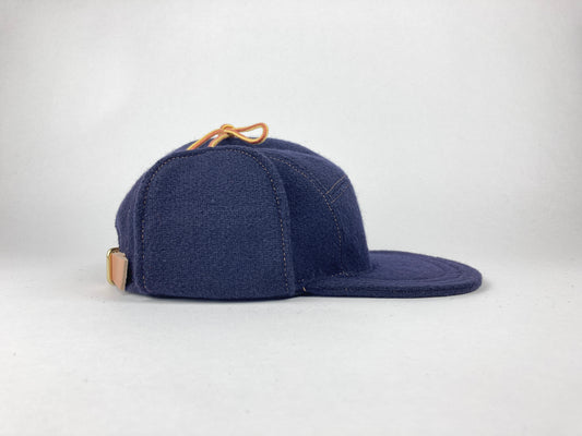Wool Flap Cap - Dark Navy
