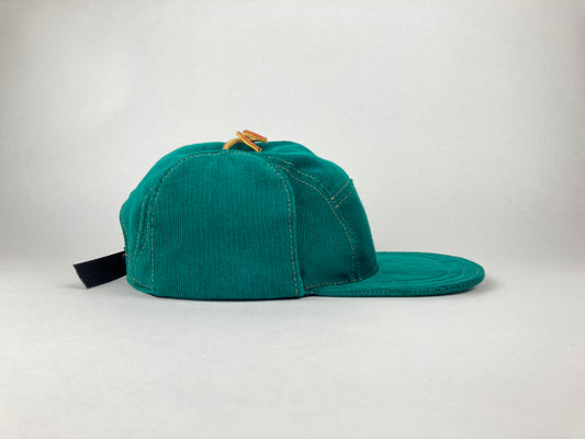 Corduroy Flap Cap - Emerald