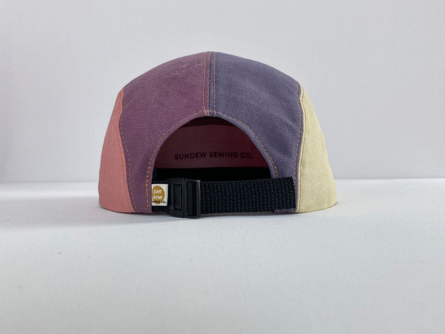 Naturally Dyed Camp Hat - Rainbow Color Block