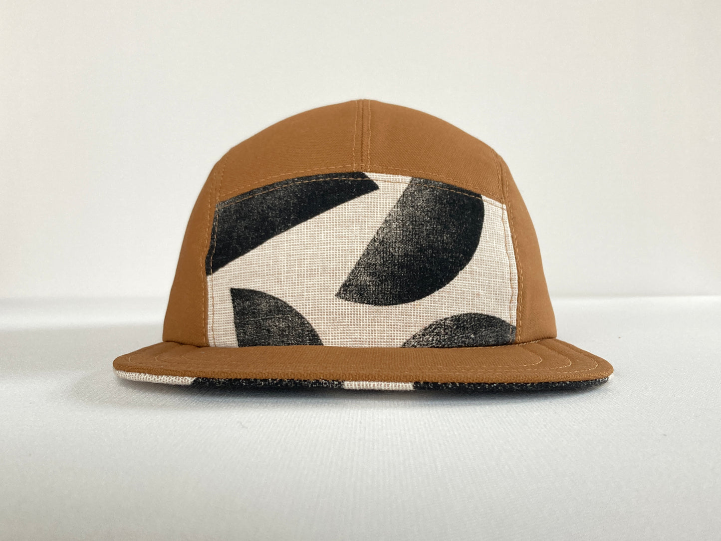 Hand Printed Camp Hat - Slice Coal