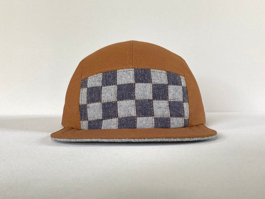 Quilted Camp Hat - Checkerboard Mist