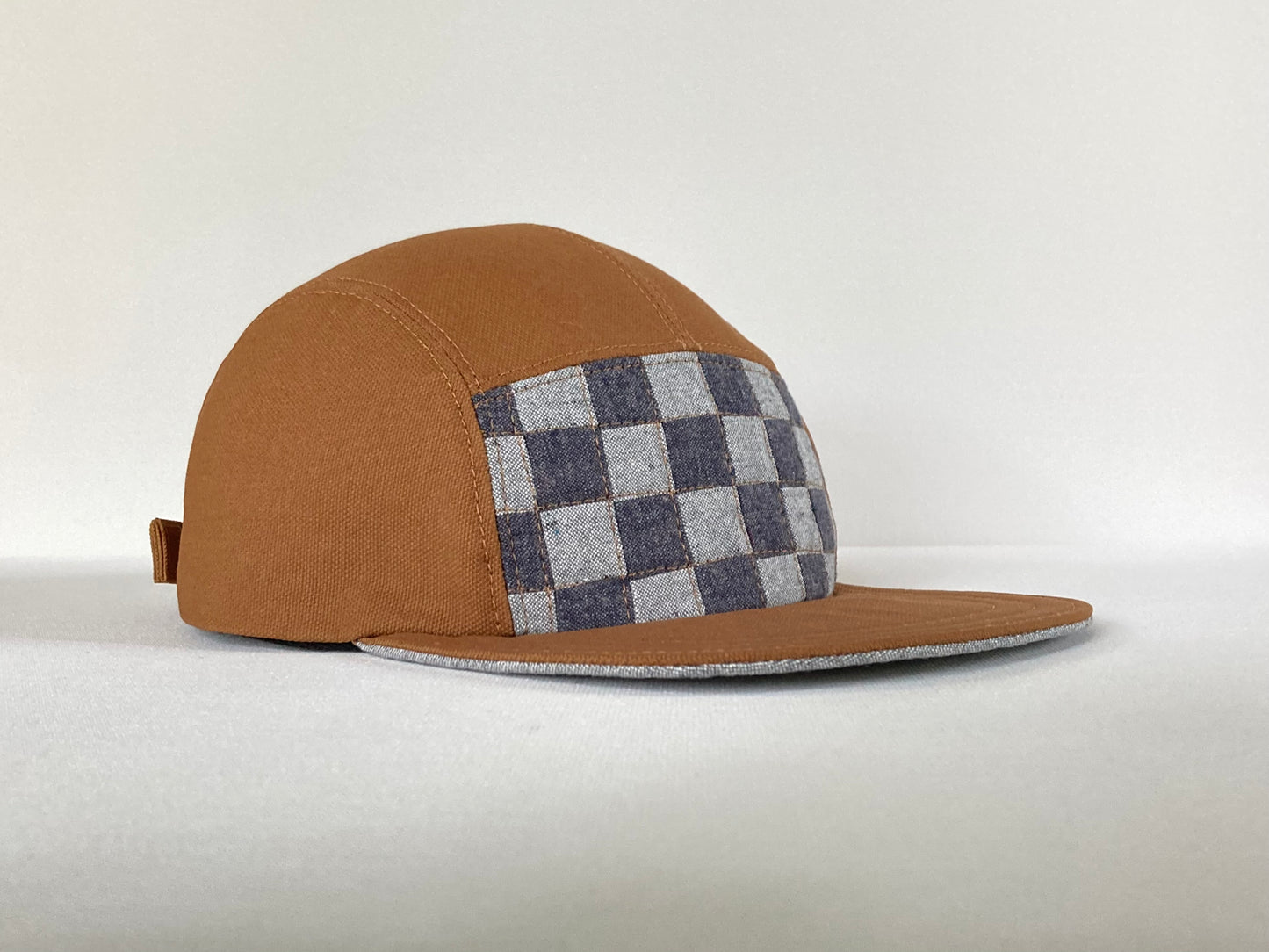 Quilted Camp Hat - Checkerboard Mist