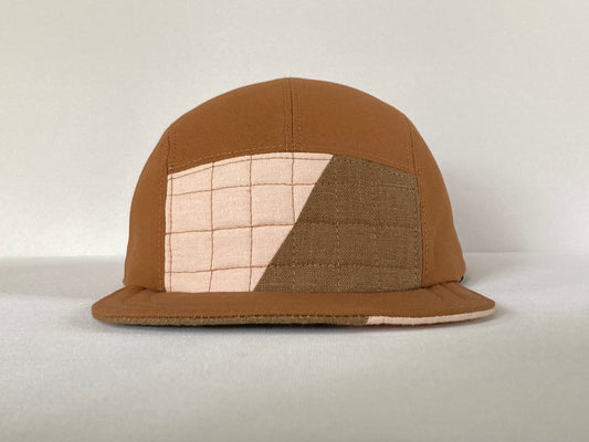 Quilted Camp Hat - Fifty Fifty Olive Blush