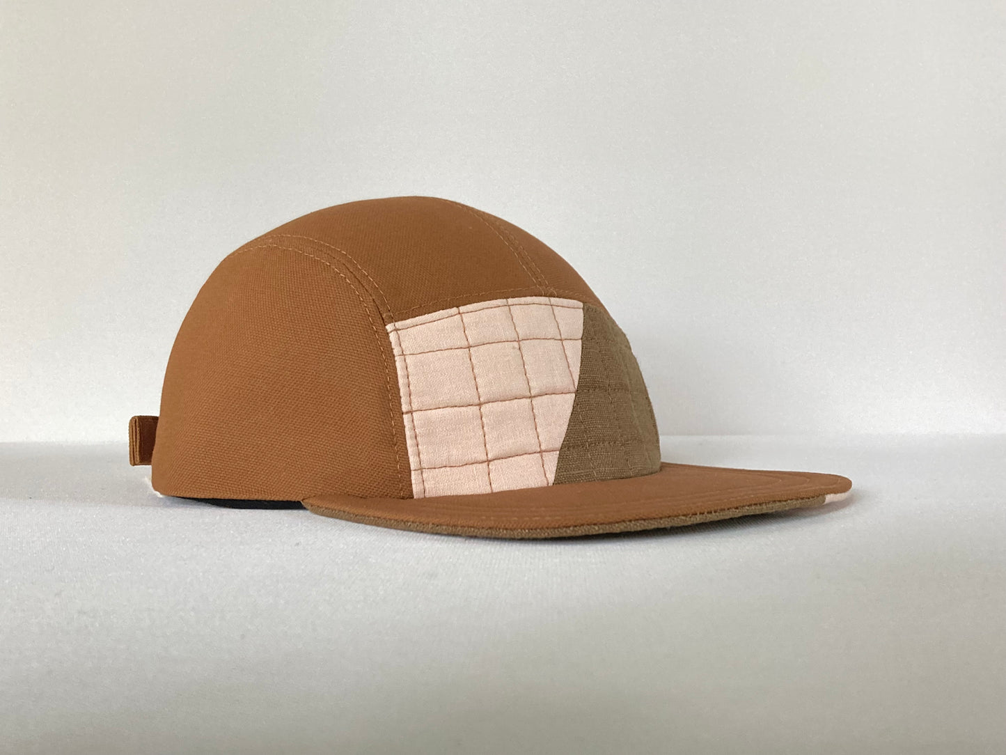 Quilted Camp Hat - Fifty Fifty Olive Blush