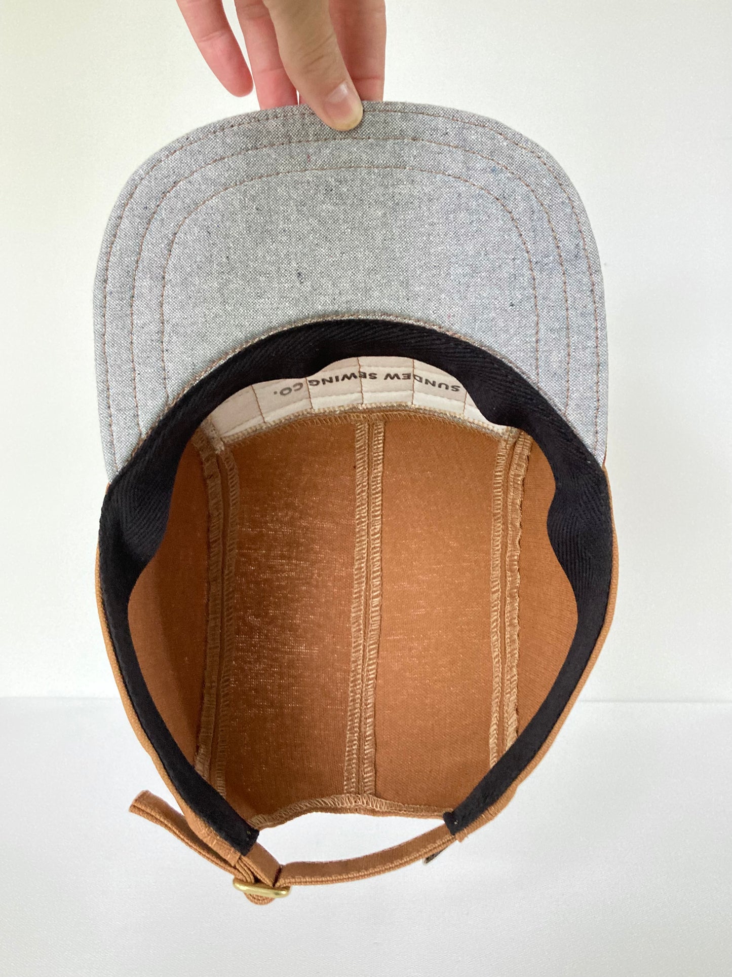 Quilted Camp Hat - Checkerboard Mist